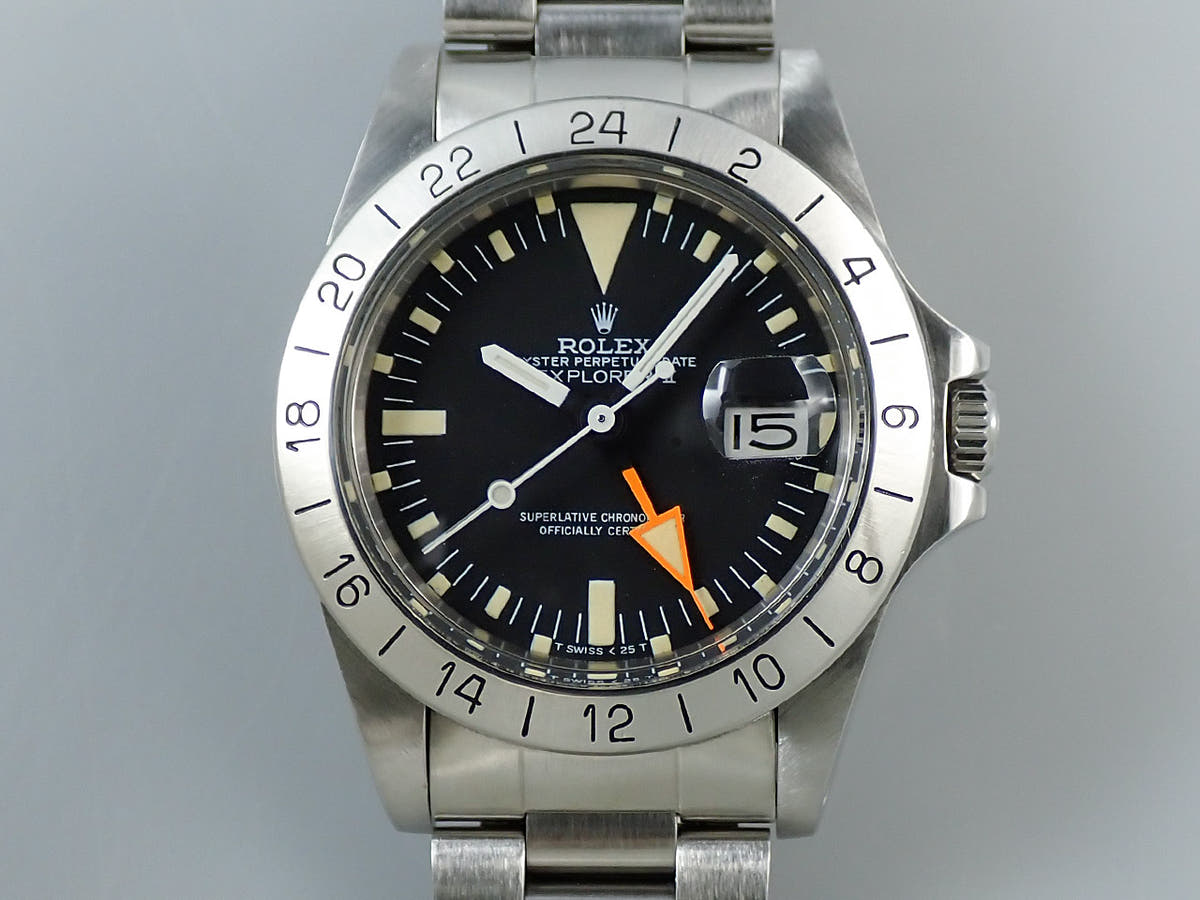 ロレックス エクスプローラーII Ref.1655 ブラック文字盤 中古 09J0550T