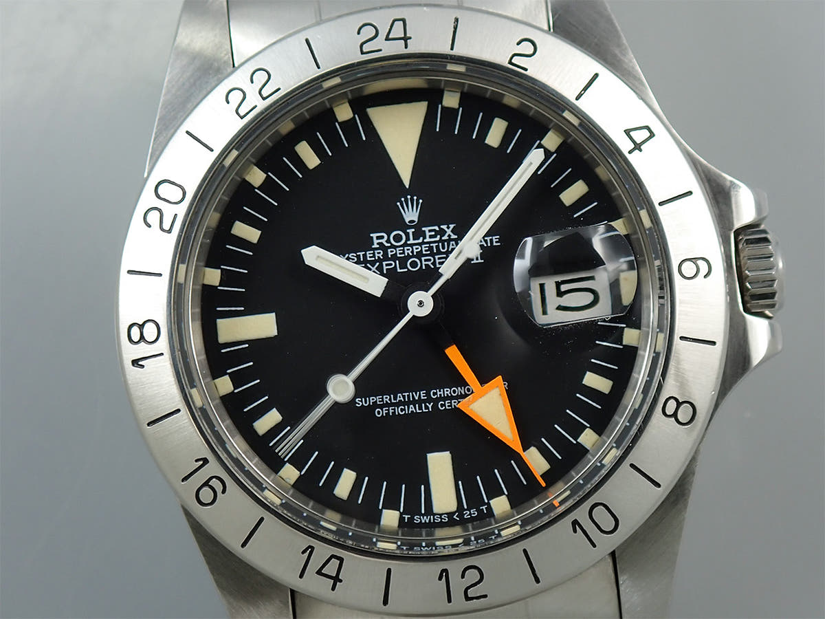ロレックス エクスプローラーII Ref.1655 ブラック文字盤 中古 09J0550T