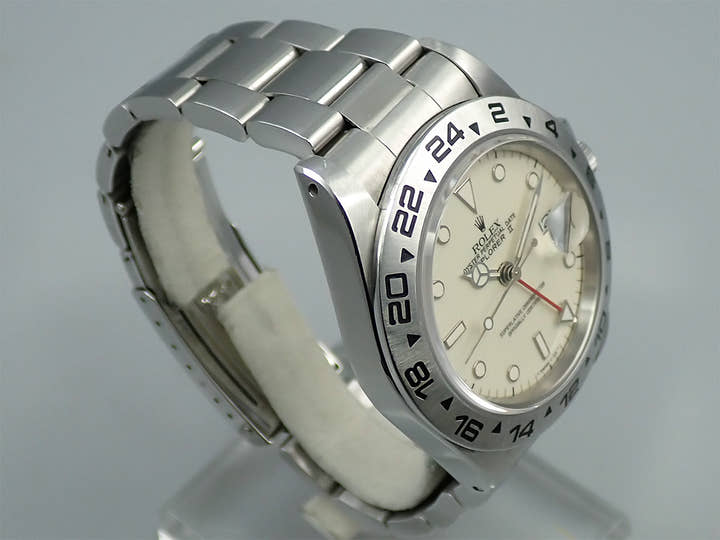 ロレックス エクスプローラーII Ref.16550 ステンレススチール アイボリー文字盤