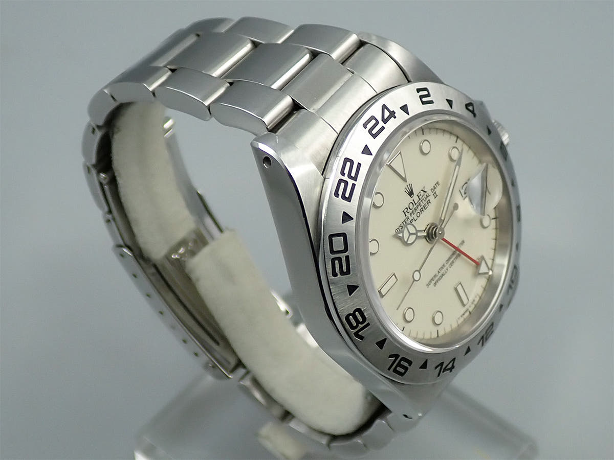 ロレックス エクスプローラーII Ref.16550 アイボリー文字盤 中古 73UU5481