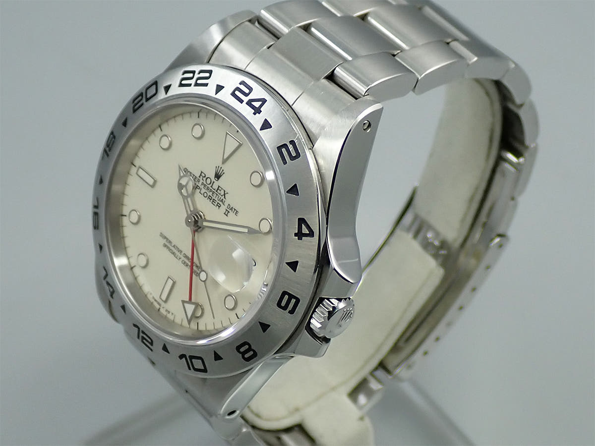 ロレックス エクスプローラーII Ref.16550 アイボリー文字盤 中古 73UU5481