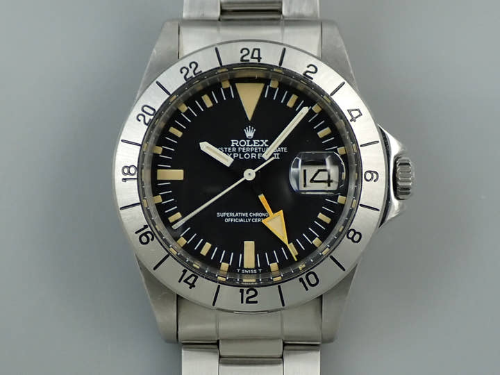 ロレックス エクスプローラーII Ref.1655 ステンレススチール ブラック文字盤