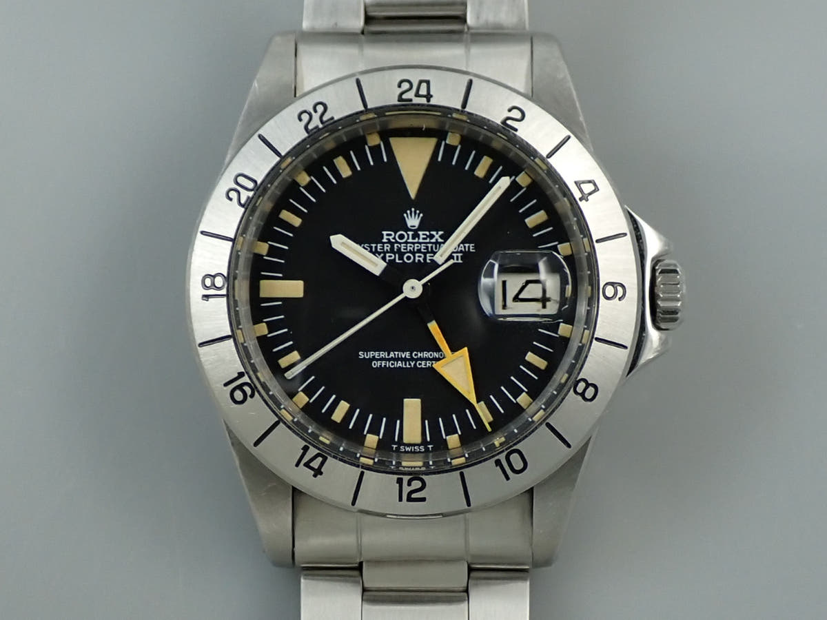 ロレックス エクスプローラーII Ref.1655 ブラック文字盤 中古 K0963052