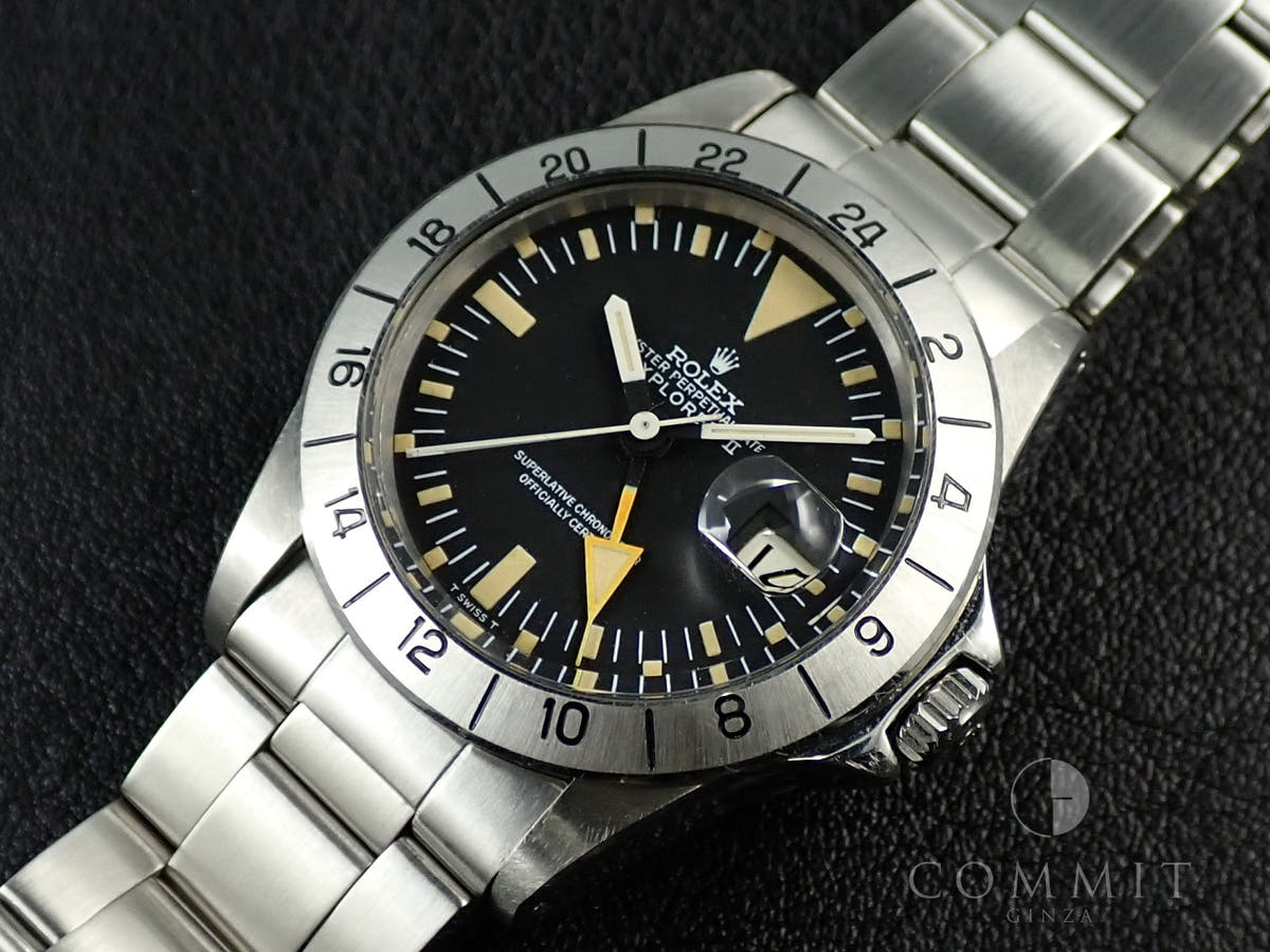 ロレックス エクスプローラーII Ref.1655 ブラック文字盤 中古 K0963052