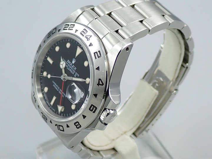 ロレックス エクスプローラーII Ref.16550 ステンレススチール ブラック文字盤