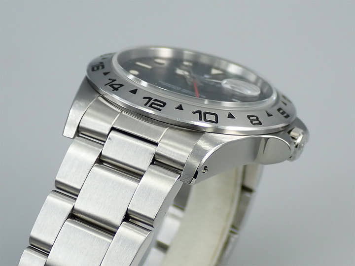 ロレックス エクスプローラーII Ref.16550 ステンレススチール ブラック文字盤