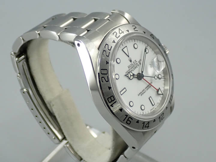 ロレックス エクスプローラーII Ref.16570 ステンレススチール ホワイト文字盤