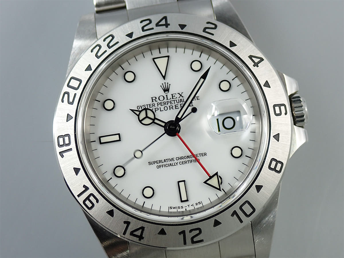 ロレックス エクスプローラーII Ref.16570 ホワイト文字盤 中古 UAPP9755