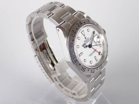ロレックス エクスプローラーII Ref.16570 ホワイト文字盤 中古 explorer2-2