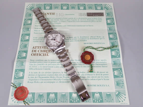 ロレックス エクスプローラーII Ref.16570 ホワイト文字盤 中古 explorer2-2