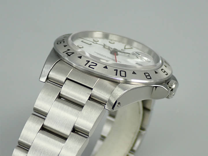 ロレックス エクスプローラーII Ref.16570 ステンレススチール ホワイト文字盤
