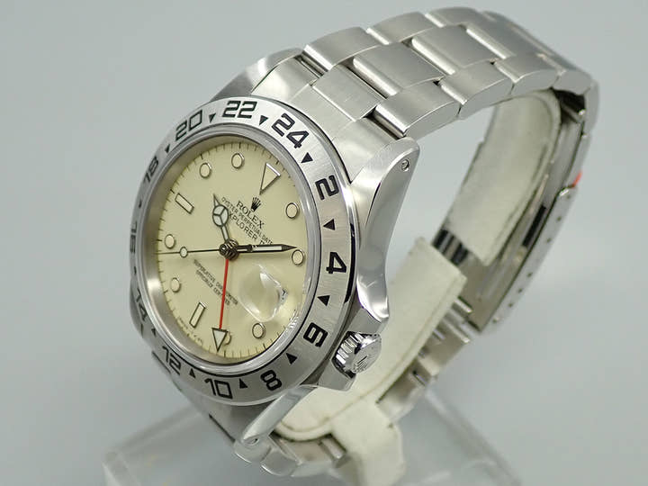 ロレックス エクスプローラーII Ref.16550 アイボリー文字盤 中古 79UX0807