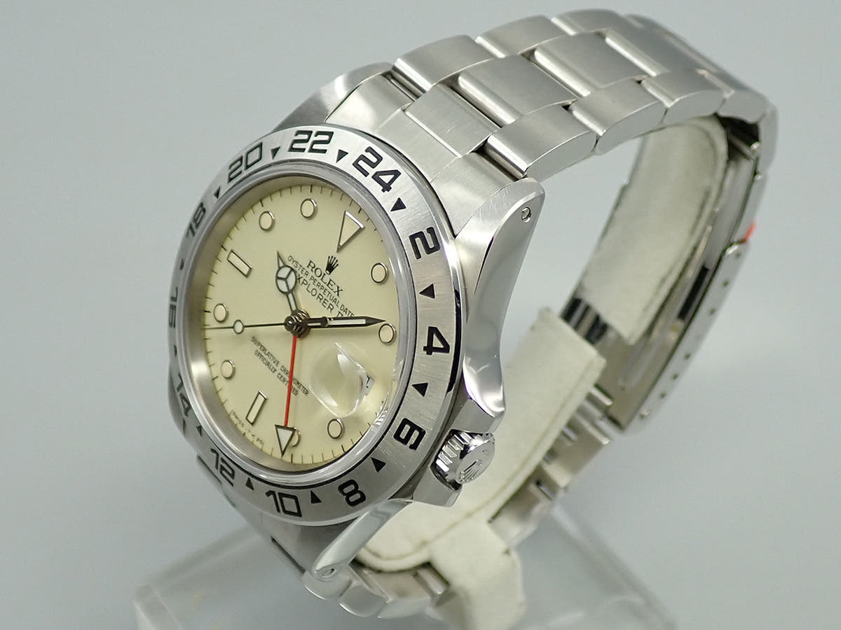 ロレックス エクスプローラーII Ref.16550 アイボリー文字盤 中古 79UX0807