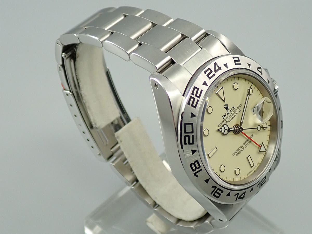 ロレックス エクスプローラーII Ref.16550 アイボリー文字盤 中古 79UX0807