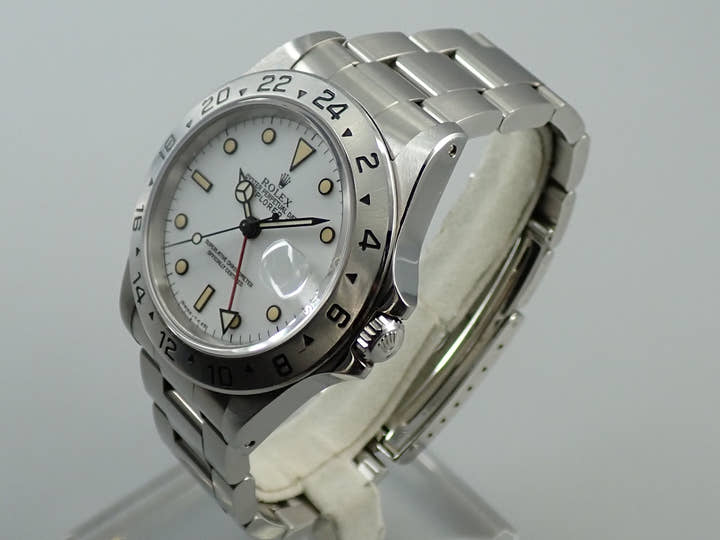 ロレックス エクスプローラーII Ref.16570 ステンレススチール ホワイト文字盤
