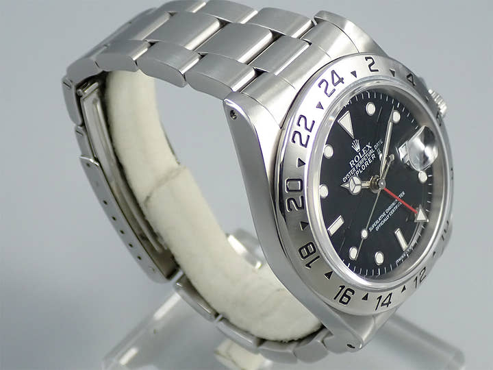 ロレックス エクスプローラーII Ref.16570 ステンレススチール ブラック文字盤