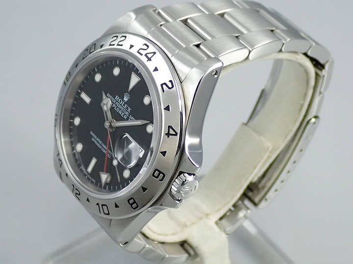ロレックス エクスプローラーII Ref.16570 ステンレススチール ブラック文字盤