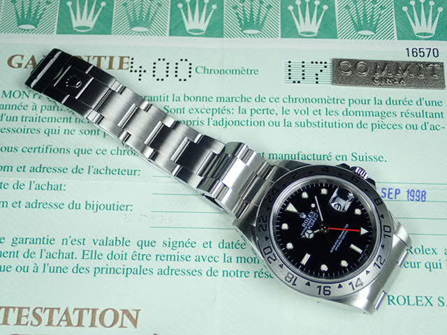 Rolex Explorer II Ref.16570 Black Dial Used explorer2-31