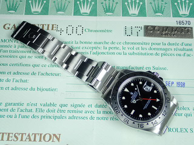 Rolex Explorer II Black U serial number