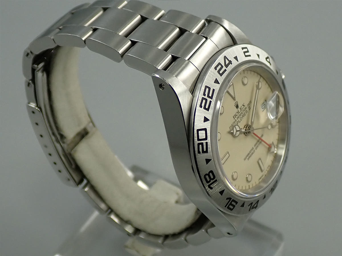 ロレックス エクスプローラーII Ref.16550 アイボリー文字盤 中古 6P059334