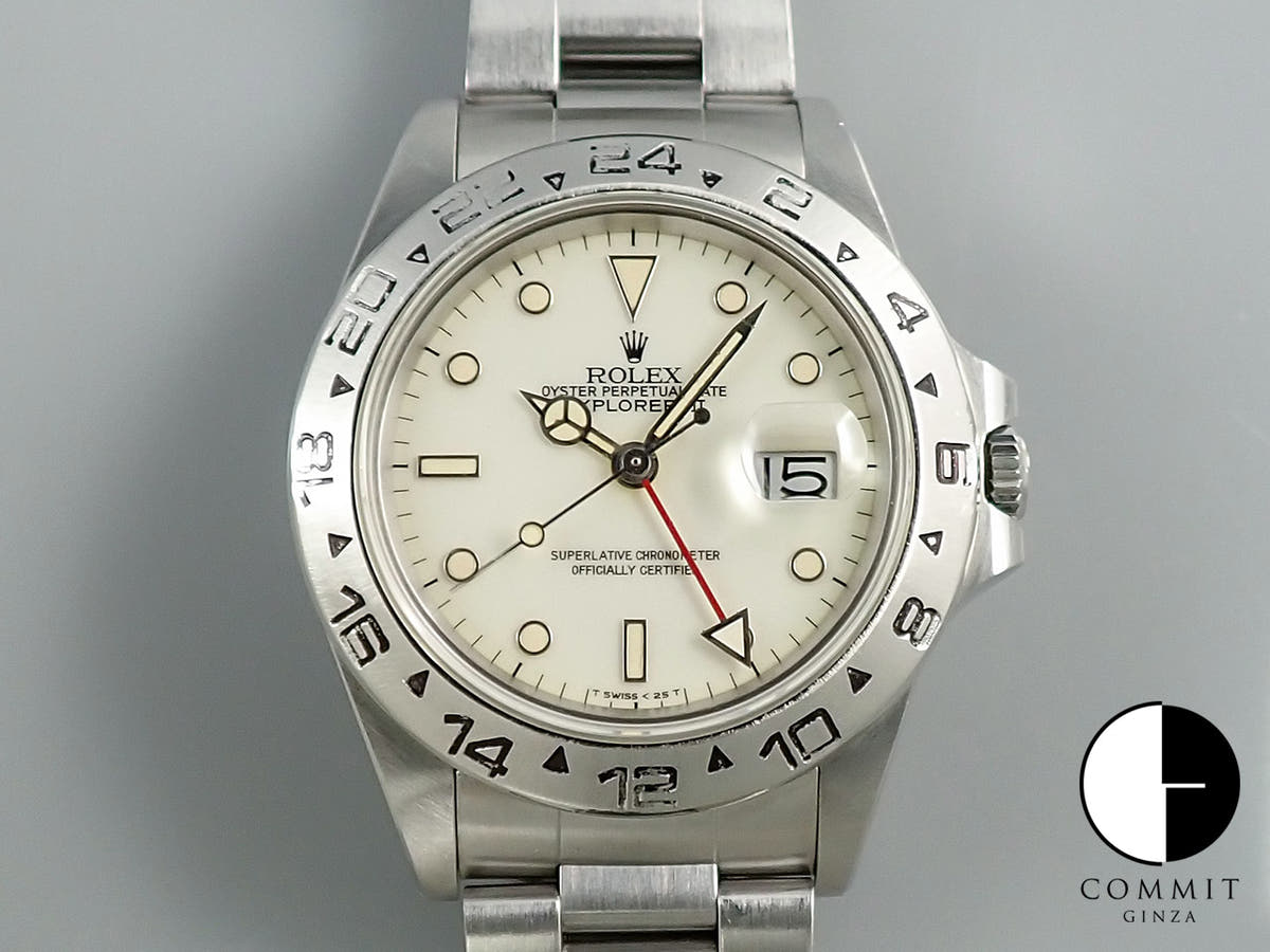 ロレックス エクスプローラーII Ref.16550 アイボリー文字盤 中古 32Y5XP56