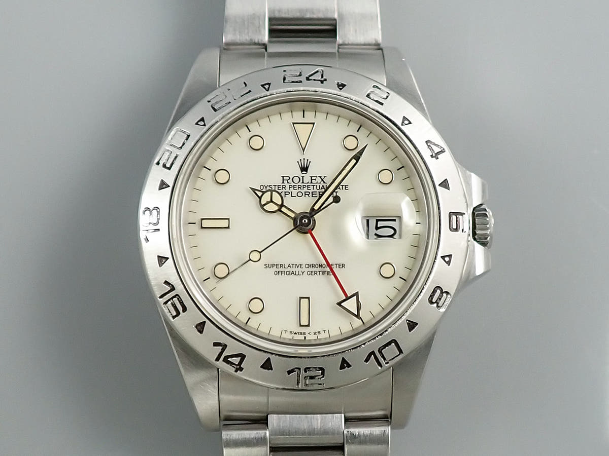ロレックス エクスプローラーII Ref.16550 アイボリー文字盤 中古 32Y5XP56