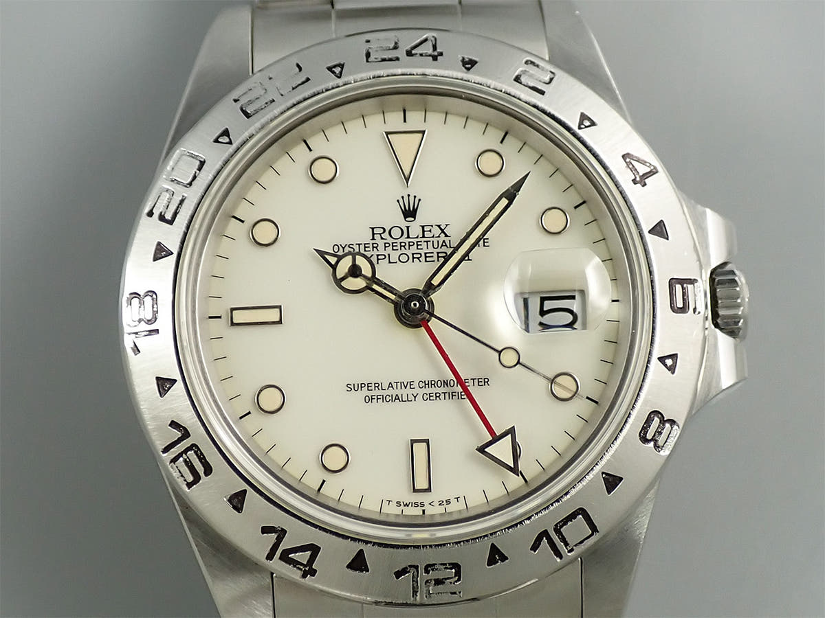 ロレックス エクスプローラーII Ref.16550 アイボリー文字盤 中古 32Y5XP56