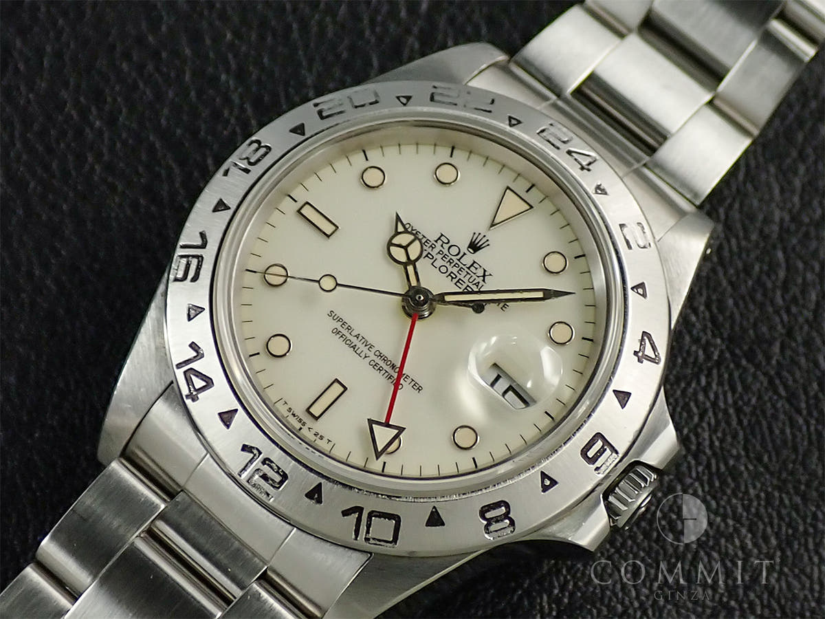 ロレックス エクスプローラーII Ref.16550 アイボリー文字盤 中古 32Y5XP56