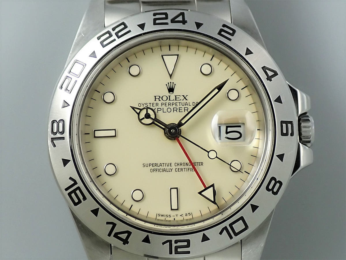 ロレックス エクスプローラーII Ref.16550 アイボリー文字盤 中古 X93371C2