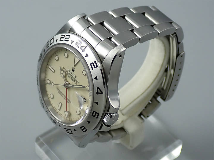 ロレックス エクスプローラーII Ref.16550 アイボリー文字盤 中古 X93371C2