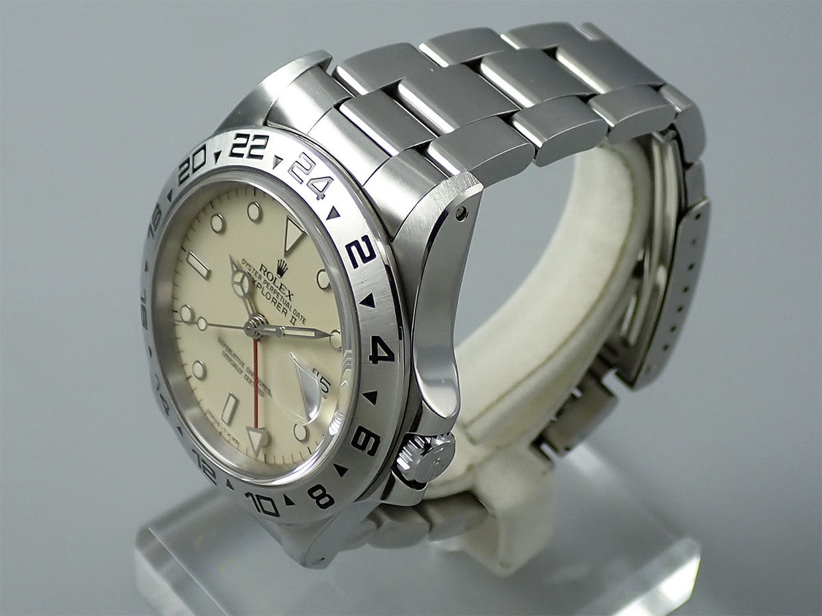 ロレックス エクスプローラーII Ref.16550 アイボリー文字盤 中古 X93371C2