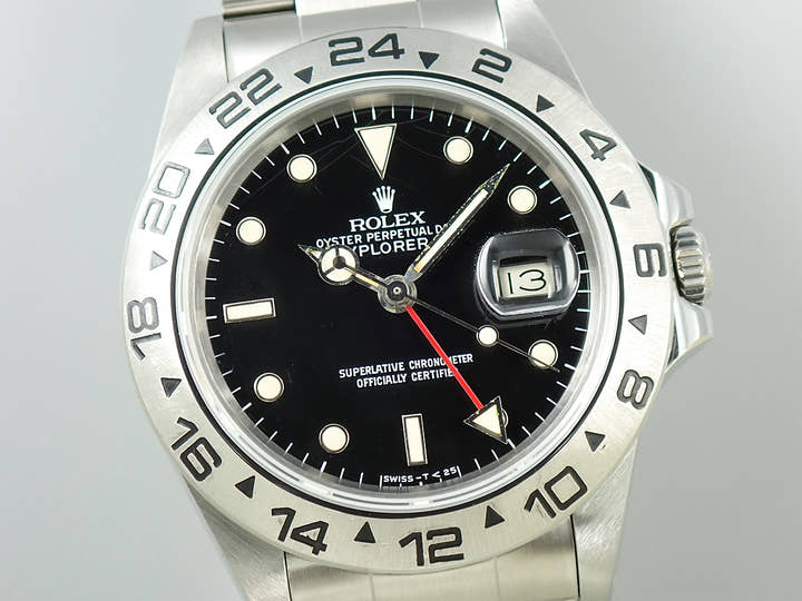 ロレックス エクスプローラーII Ref.16550 ステンレススチール ブラック文字盤