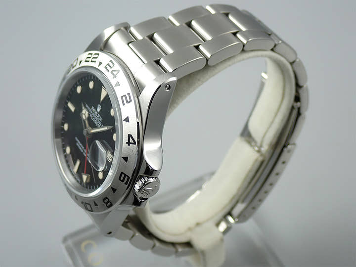 ロレックス エクスプローラーII Ref.16550 ステンレススチール ブラック文字盤