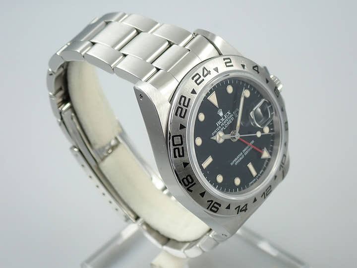 ロレックス エクスプローラーII Ref.16550 ステンレススチール ブラック文字盤