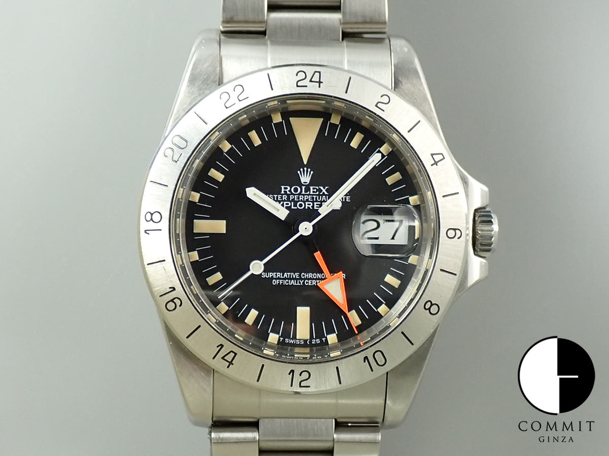 ロレックス エクスプローラーII Ref.1655 ブラック文字盤 中古 1UMPYAU1
