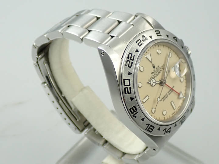 ロレックス エクスプローラーII Ref.16550 ステンレススチール アイボリー文字盤