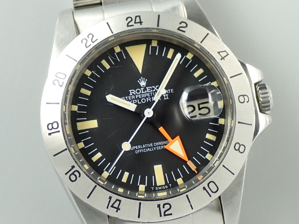 ロレックス エクスプローラーII Ref.1655 ブラック文字盤 中古 08ZZ3LUC