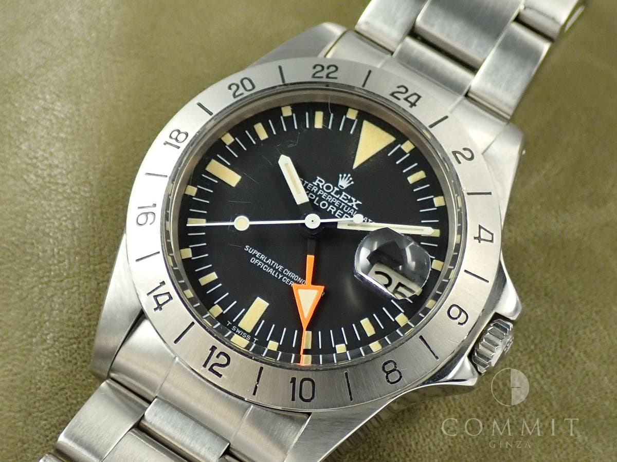 ロレックス エクスプローラーII Ref.1655 ブラック文字盤 中古 08ZZ3LUC