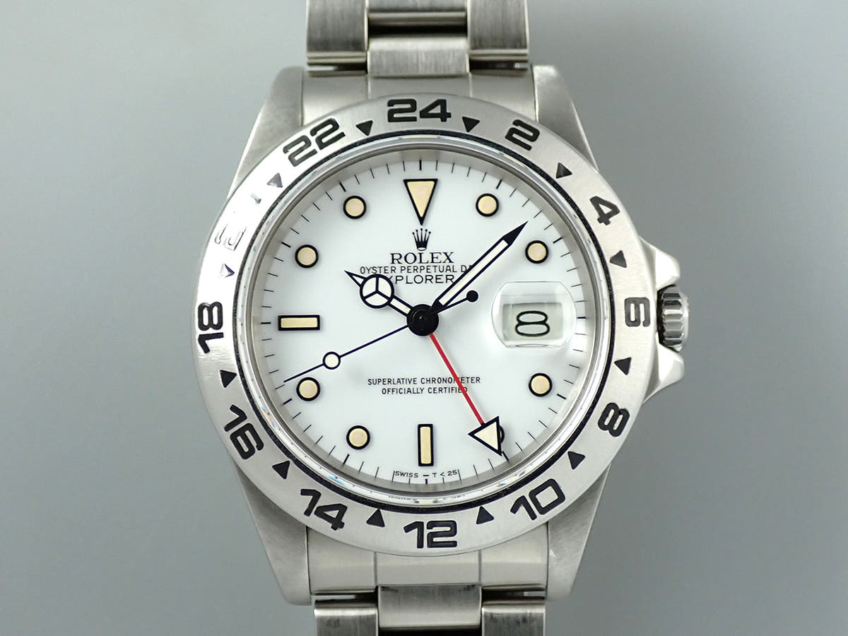 ロレックス エクスプローラーII Ref.16550 ホワイト文字盤 中古 CS449C02
