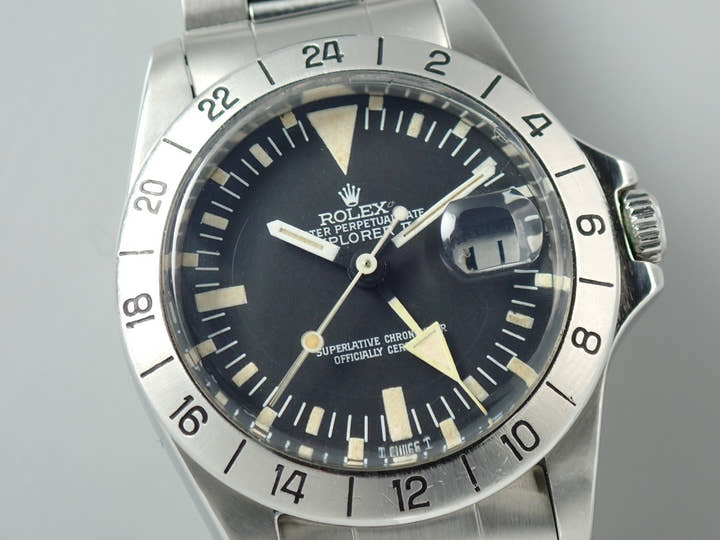 ロレックス エクスプローラーII Ref.1655 ステンレススチール ブラック文字盤