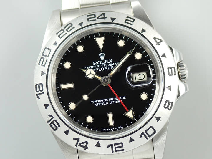 Rolex Explorer II Ref. 16550 Stainless Steel Black Dial
