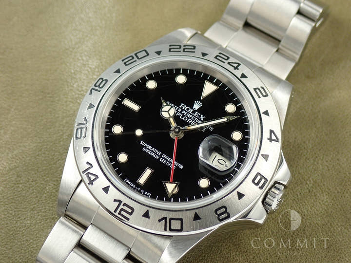 Rolex Explorer II Ref. 16550 Stainless Steel Black Dial