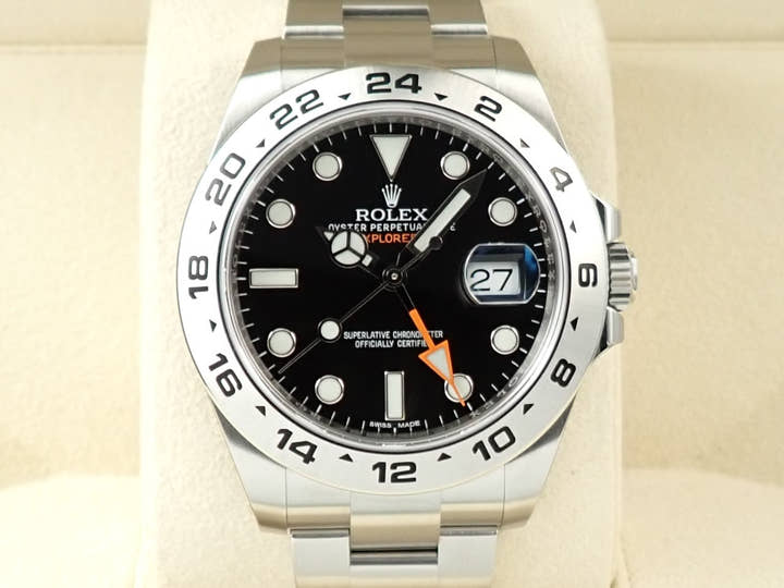 ロレックス エクスプローラーII Ref.216570 ステンレススチール ブラック文字盤