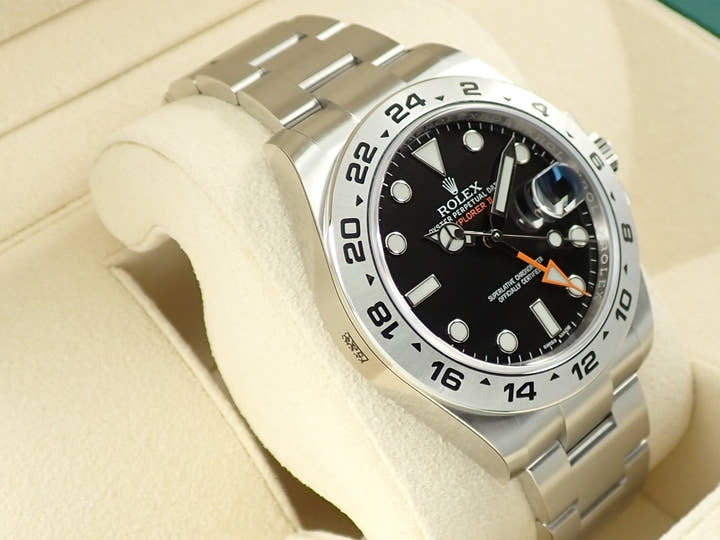 ロレックス エクスプローラーII Ref.216570 ステンレススチール ブラック文字盤