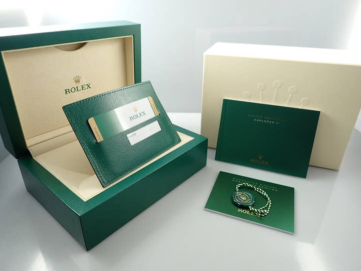 ロレックス エクスプローラーII Ref.216570 ステンレススチール ブラック文字盤