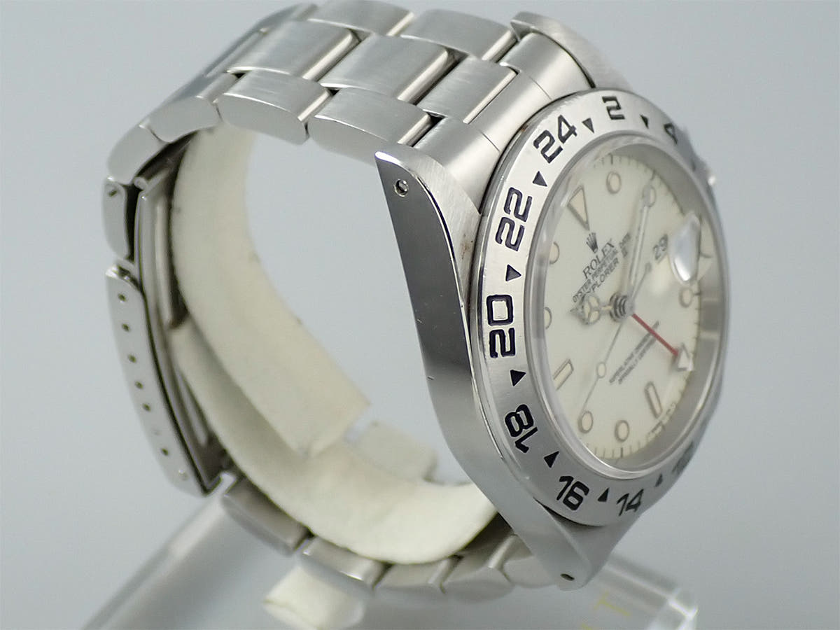 ロレックス エクスプローラーII Ref.16550 SS アイボリー文字盤 中古 8Y4L9TJX