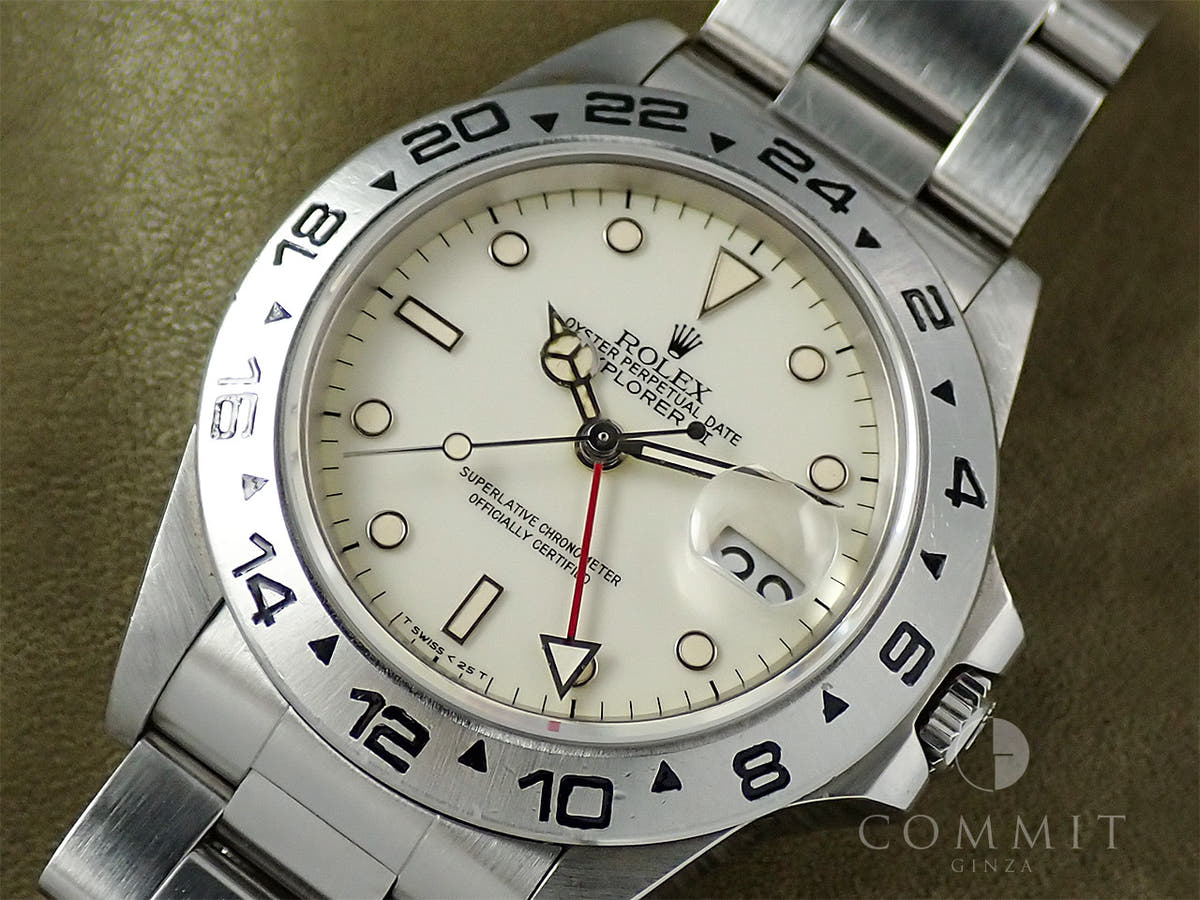 ロレックス エクスプローラーII Ref.16550 SS アイボリー文字盤 中古 8Y4L9TJX