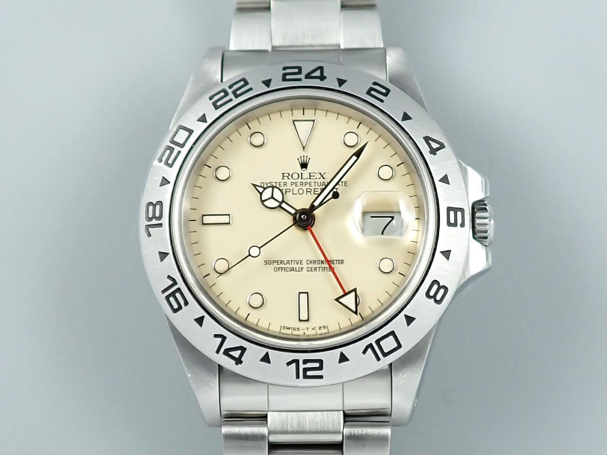 ロレックス エクスプローラーII Ref.16550 アイボリー文字盤 中古 A4624748
