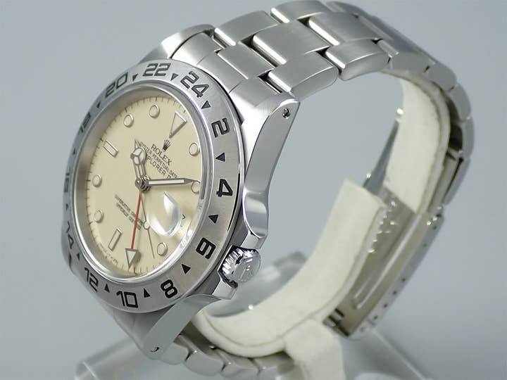 ロレックス エクスプローラーII Ref.16550 ステンレススチール アイボリー文字盤
