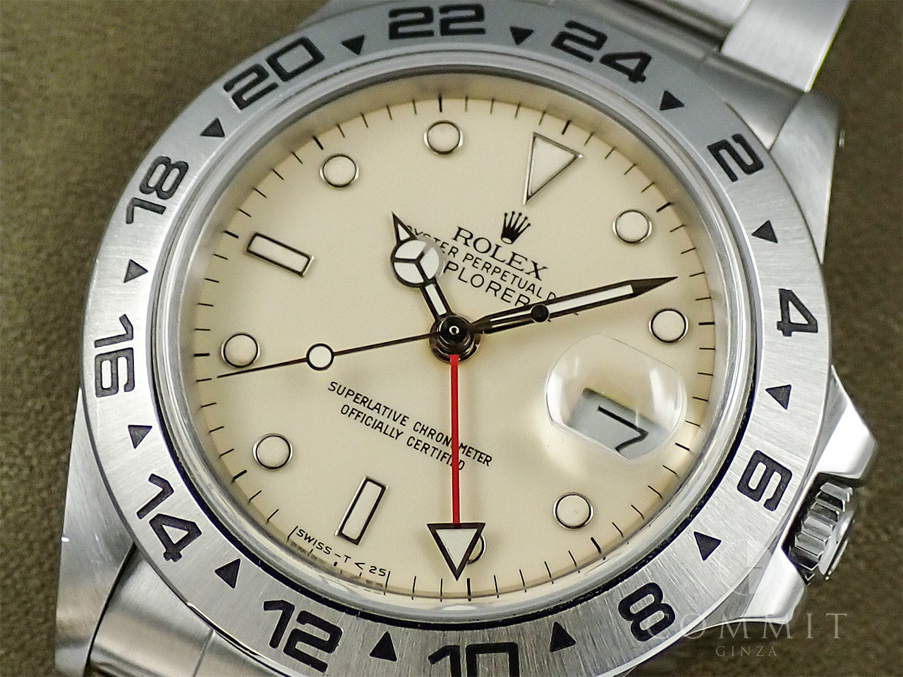 Rolex Explorer II Ref.16550 SS Ivory Dial